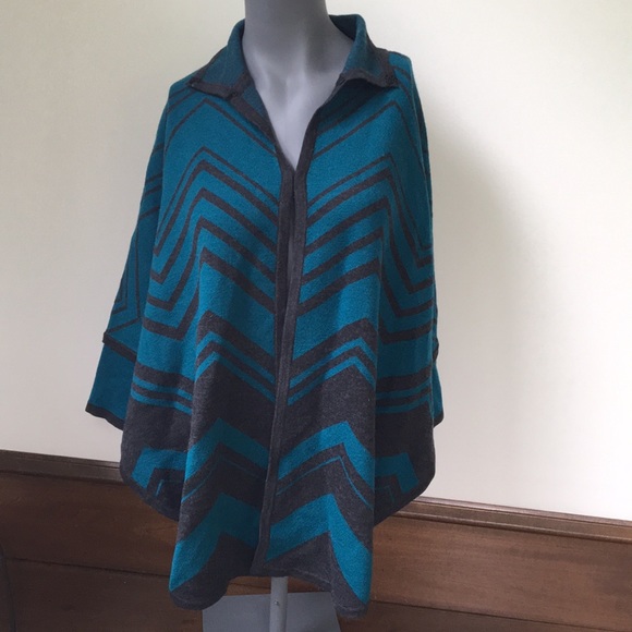 Pendleton Sweaters - Pendleton merino wool shawl/poncho